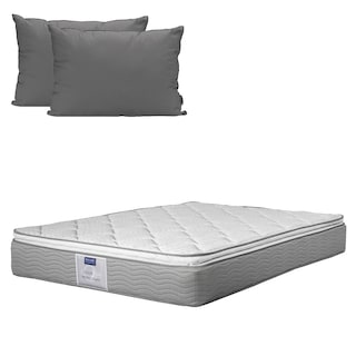 Foto 1 | Colchón Restonic Cupra Blanco Matrimonial + Almohadas 2 Pack