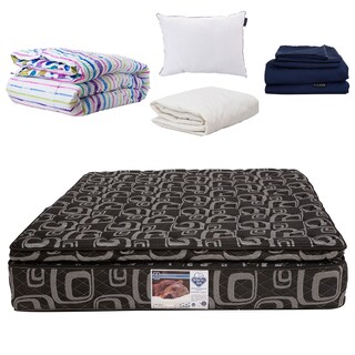 Foto 1 | Colchón Spring Air Morgan Queen Size + Almohada Dicasa + Protector de Colchón Spring Air + Sábanas Dicasa + Edredó