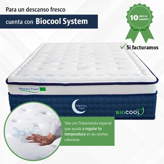Foto 3 | Colchón Memory Dream Biocool King Size en Caja