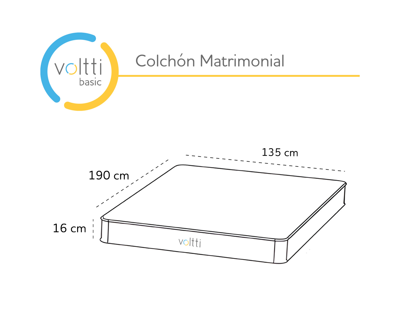 Foto 7 | Colchón en caja Matrimonial Voltti Basic Blanco Nano Memory Foam