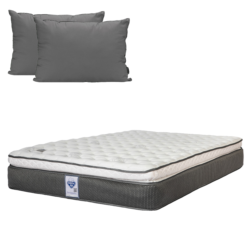 Foto 1 | Colchón Queen Size Spring Air Phantom color Blanco  + Almohadas 2pack