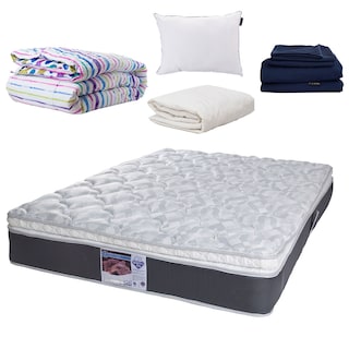 Foto 1 | Colchón Spring Air Marte Queen Size + Almohada Dicasa + Protector Spring Air + Sábanas Dicasa + Edredón Dicasa