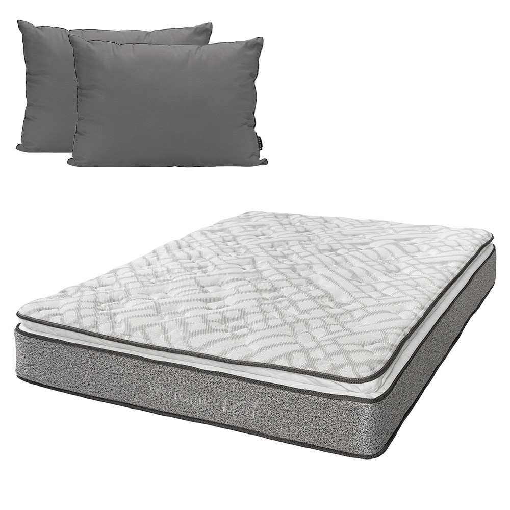 Colchón Restonic Vail color Gris King Size + 2 Almohadas Dicasa $5,399