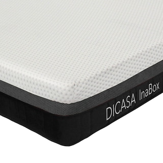Foto 3 | Colchón Dicasa Inabox Blanco Matrimonial + Almohada One + Sábanas