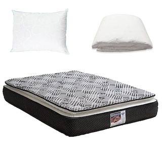 Foto 1 | Colchón Spring Air Omega color Gris King Size más Almohada Oso y Protector de Colchón