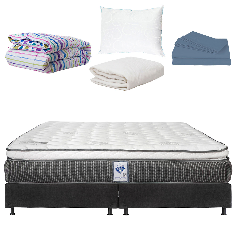 Colchón King Size Spring Air con Almohada y Protector