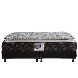 Foto 2 | Colchón Spring Air Omega King Size más Box Black más Almohada One más Protector de Colchón más Sábanas Soft