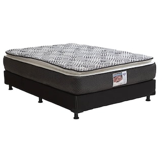 Foto 2 | Colchón Spring Air Matrimonial + Box Black + Almohada + Protector De Colchón + Sábanas + Edredón