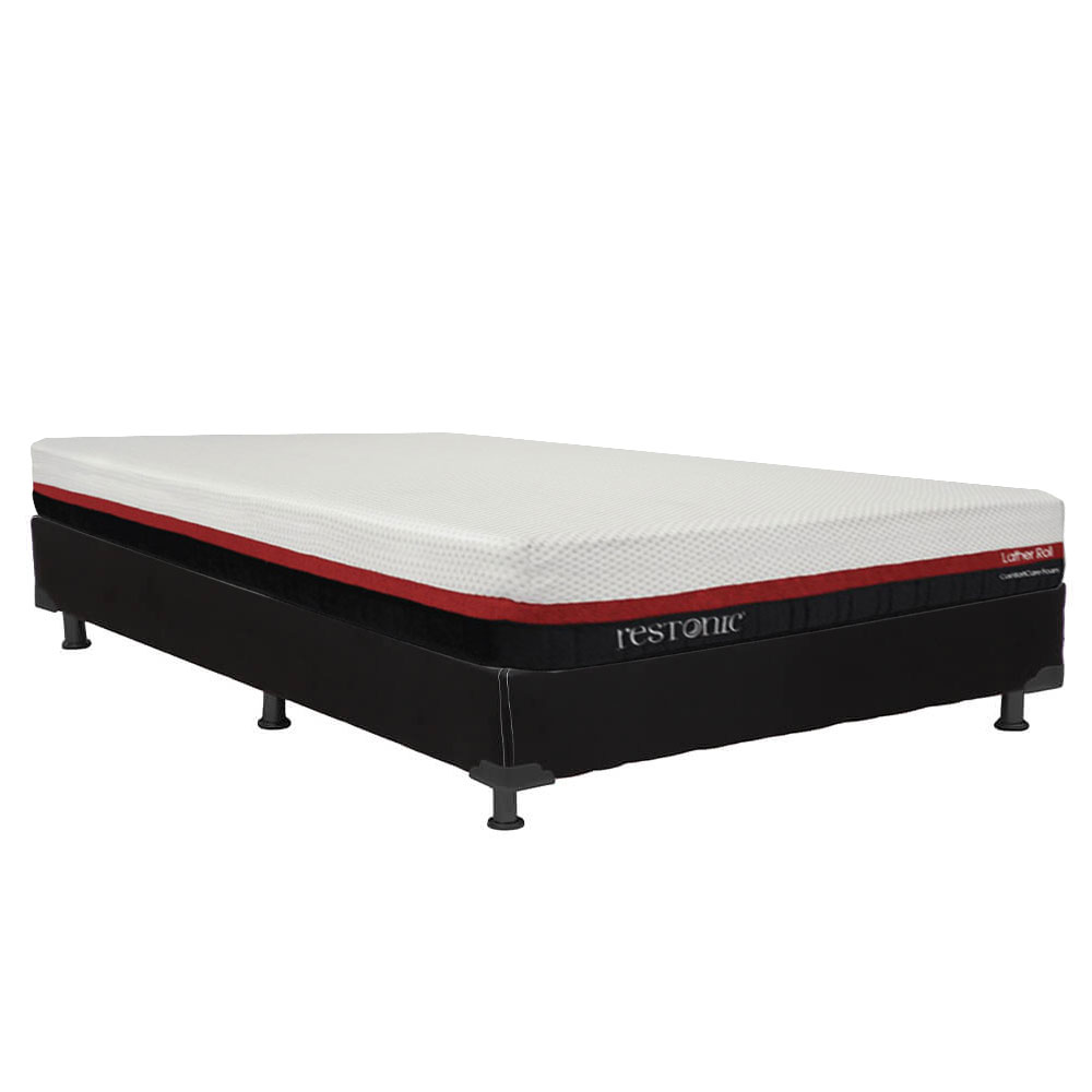 Foto 2 | Colchon En Caja Restonic Roll Queen Size+box Black +almohada One+protector De Colchon +sabanas Softy+edredon Verona