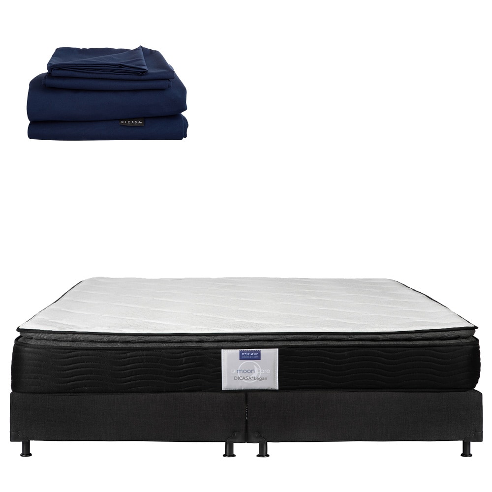 Colchón  Dicasa Legan King Size + Box Belu + Sábanas Softy $11,699