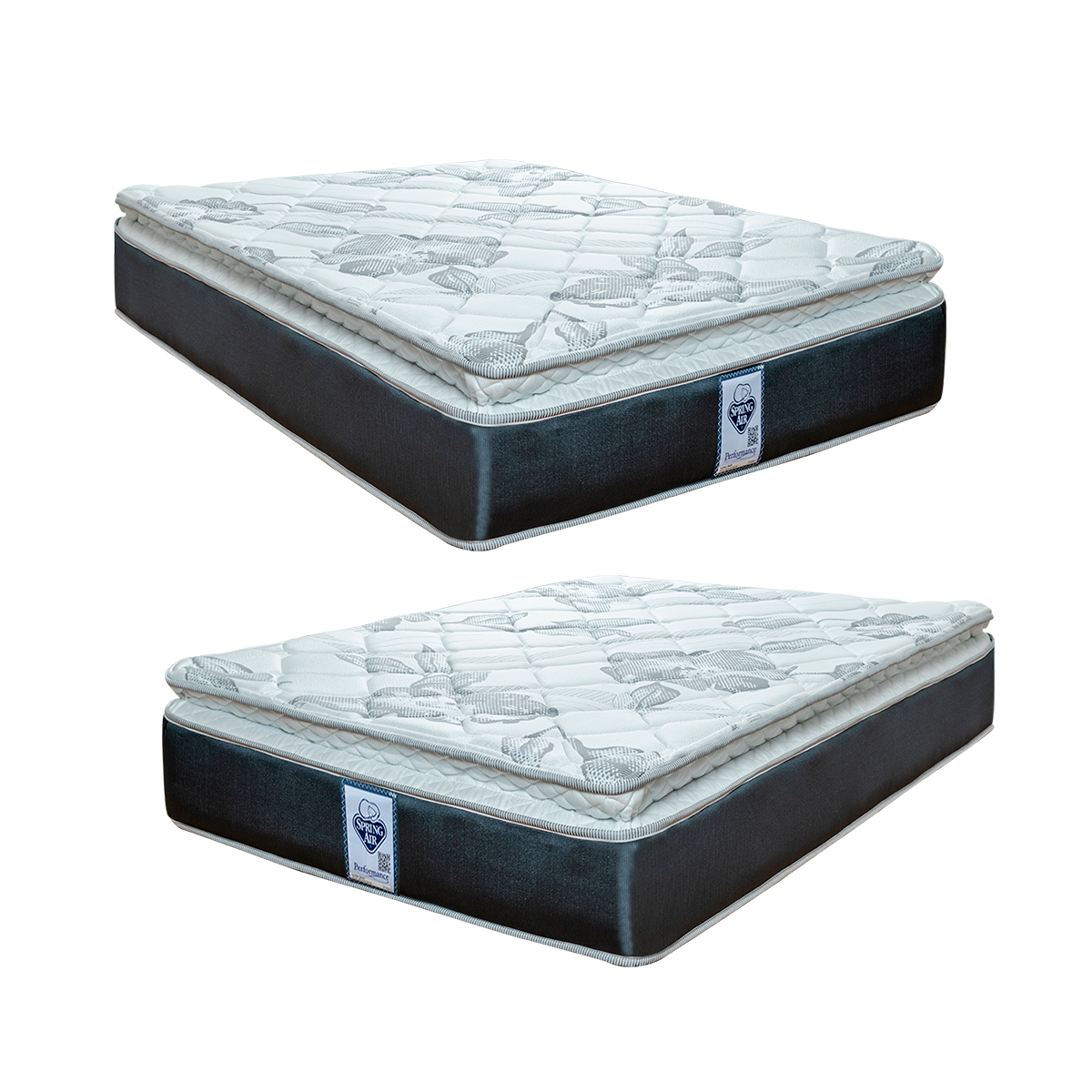 Colchón Spring Air Smith color Azul Individual 2 Piezas