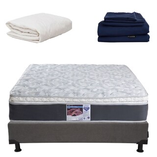 Foto 1 | Colchón Individual Spring Air + Box Bless + Protector y Sábanas Softy