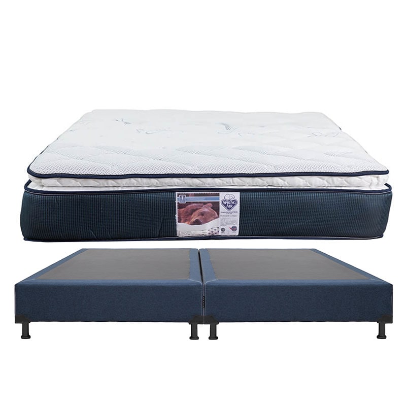 Colchón King Size Spring Air y Box Blu $12,949