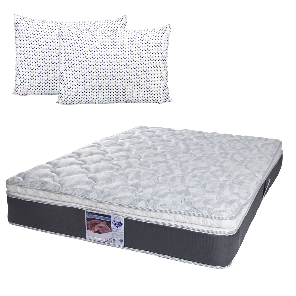 Colchón Spring Air Marte King Size + 2 Almohadas