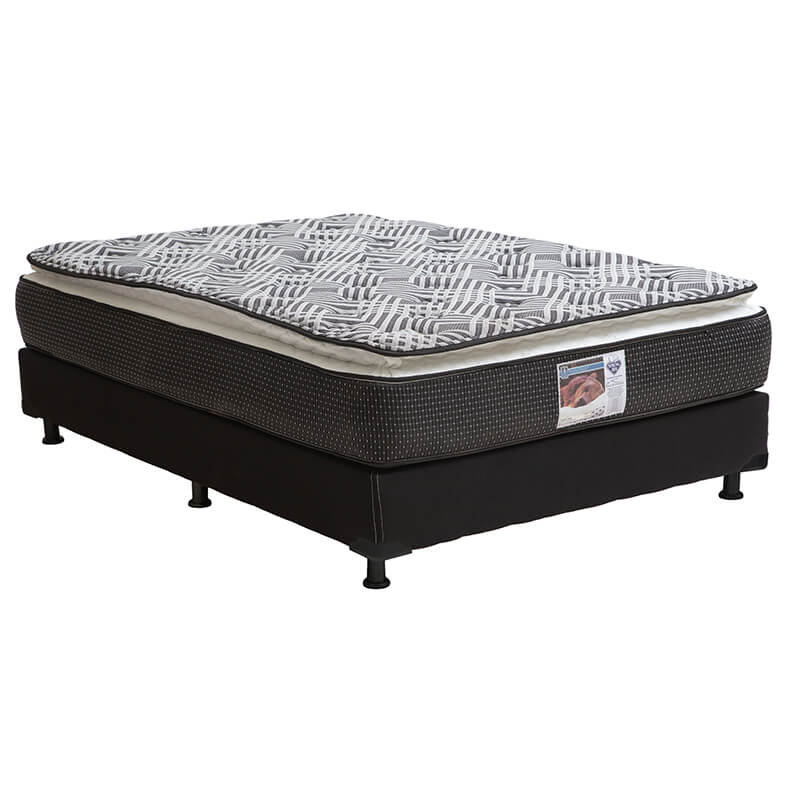 Foto 2 | Colchón Spring Air Omega Queen Size + Box Black + Almohada One + Protector de Colchón + Sabanas Softy +Edredon Verona