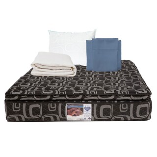 Foto 1 | Colchón Spring Air Morgan Matrimonial + Almohada Oso + Protector de Colchón + Sábanas