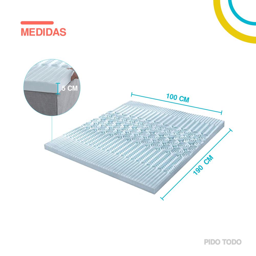 Foto 2 | Colchoneta Skycare Memory Foam Individual