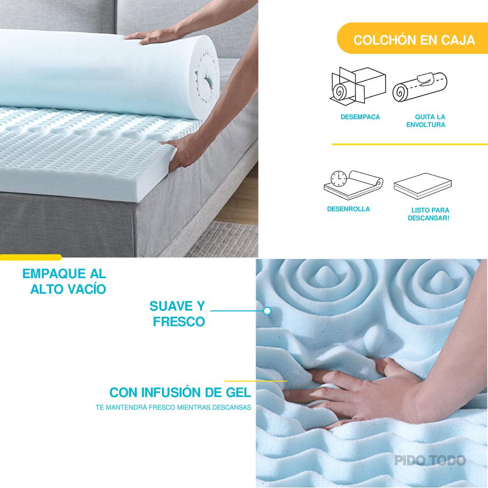 Foto 7 | Colchoneta Skycare Memory Foam Individual