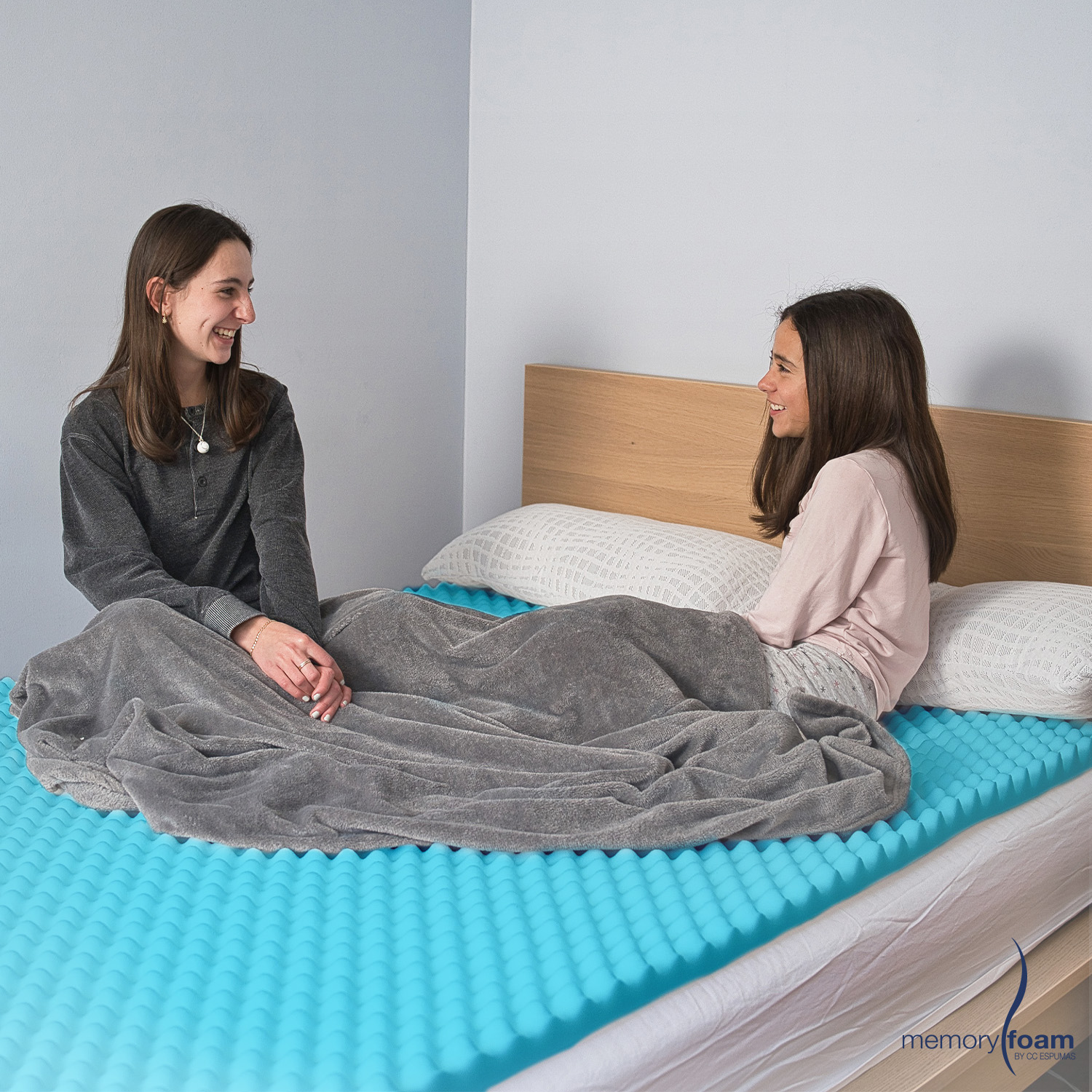 Foto 8 | Colchoneta Queen Size  Cool Wave Memory Foam Azul