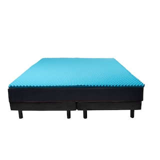 Foto 8 | Colchoneta Matrimonial Cool Wave Memory Foam Azul