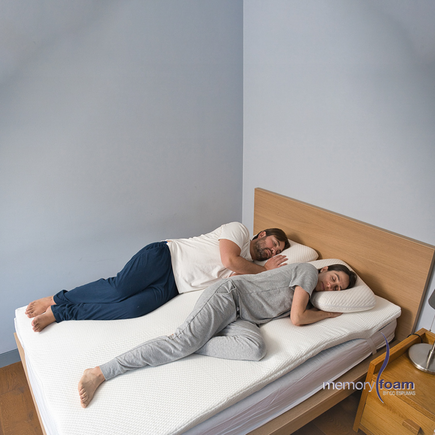 Foto 7 | Colchoneta Memory Foam Individual Blanca