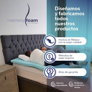 Foto 8 | Colchoneta Fresca Memory Foam Queen Size Azul