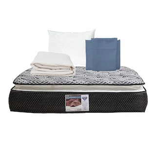 Foto 1 | Colchón Spring Air Omega Matrimonial +Almohada Oso+Protector De Colchón +Sábanas