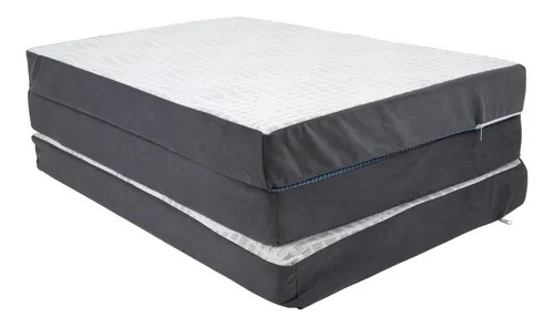 Colchón Plegable Memory Foam Silver Edition Individual color Gris