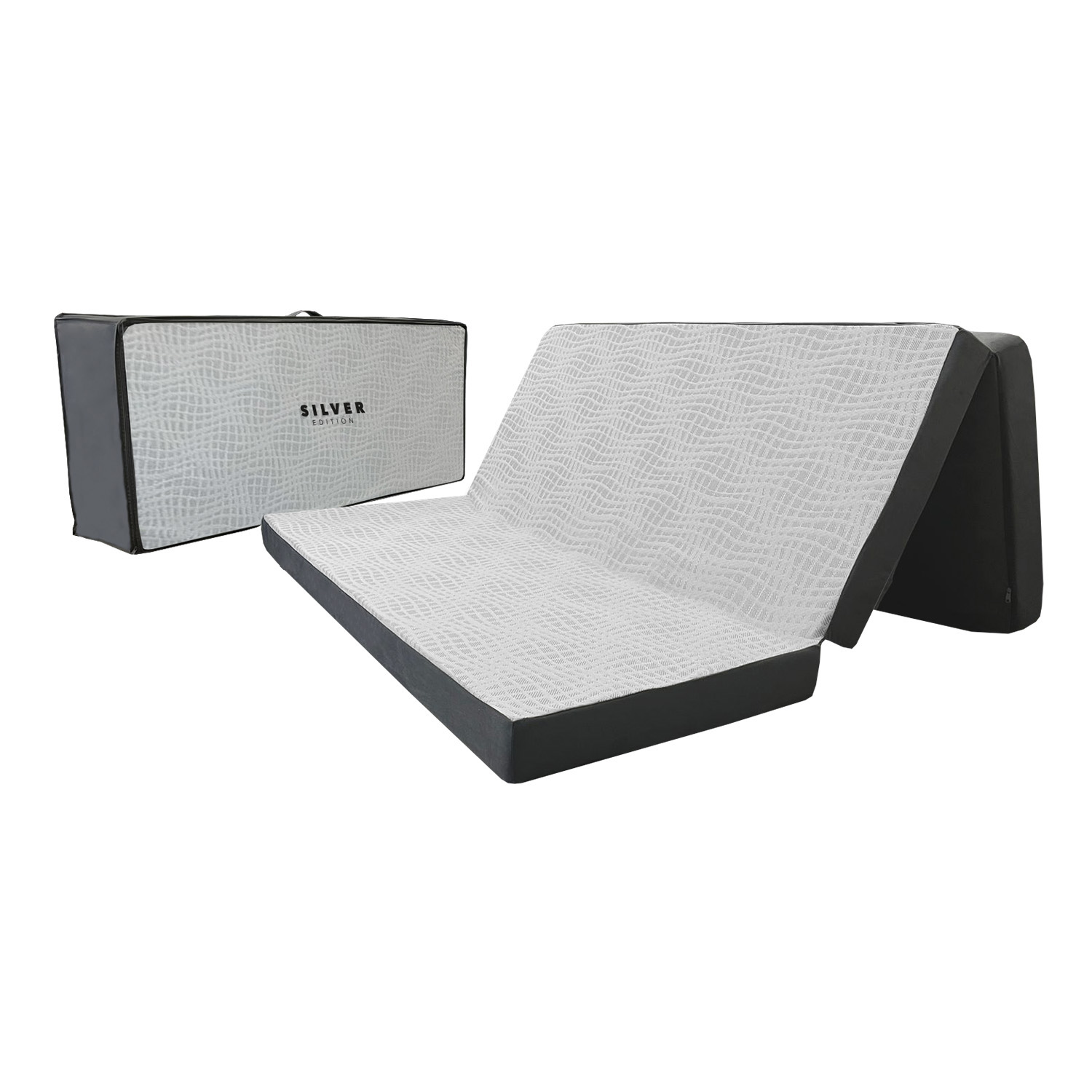 Foto 1 | Colchón Plegable Memory Foam Silver Edition Queen Size color Gris