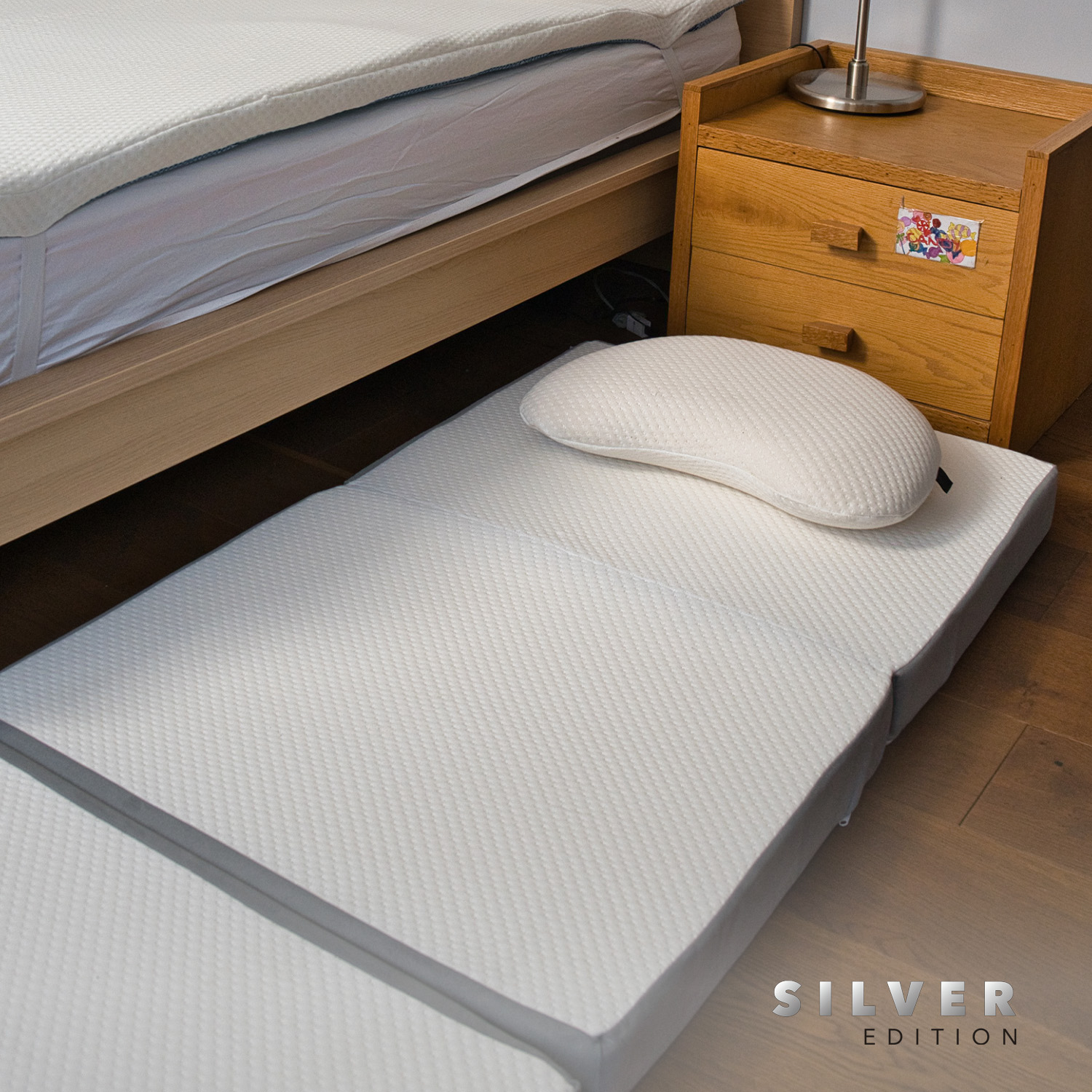 Foto 8 pulgar | Colchón Plegable Memory Foam Silver Edition Queen Size color Gris