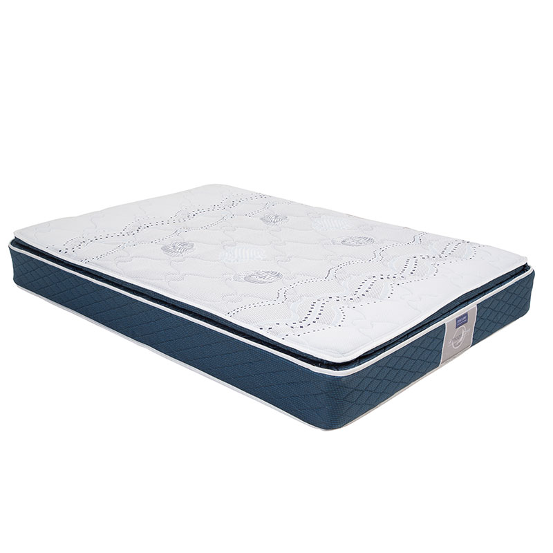 Foto 2 | Colchon Restonic Trus + Box Dicasa Blu color Azul Queen Size + Almohada Oso