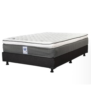 Foto 2 | Colchón Spring Air Phantom Queen Size + Box Dicasa Color Negro + 2 Almohadas Osos + Sábanas