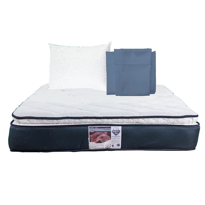 Colchón Spring Air Mónaco Individual + Almohada Osos + Sábanas $4,899