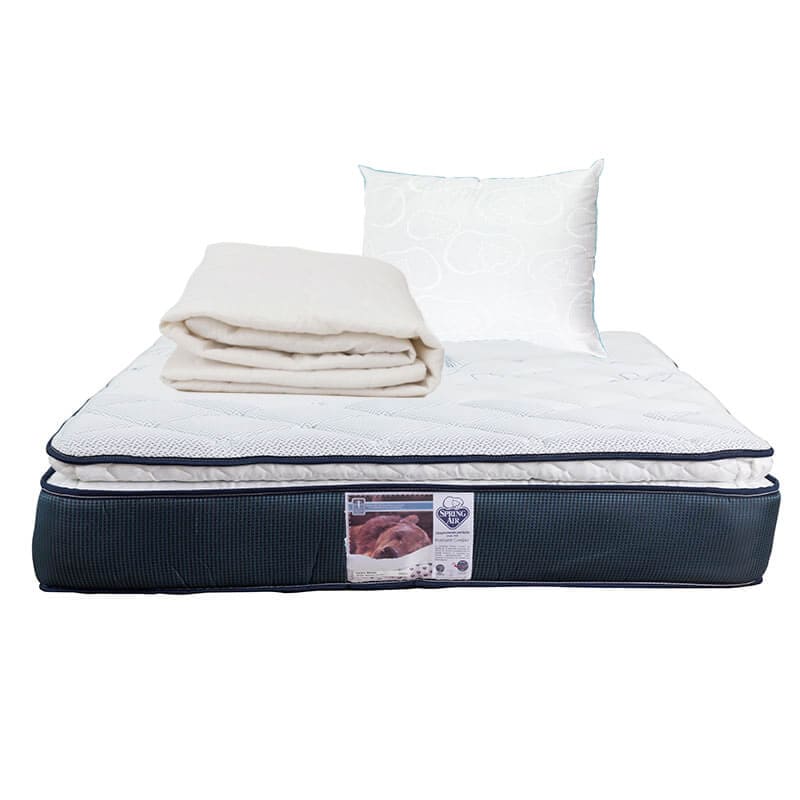 Colchón Spring Air Mónaco Individual + Almohada Osos + Protector $4,899