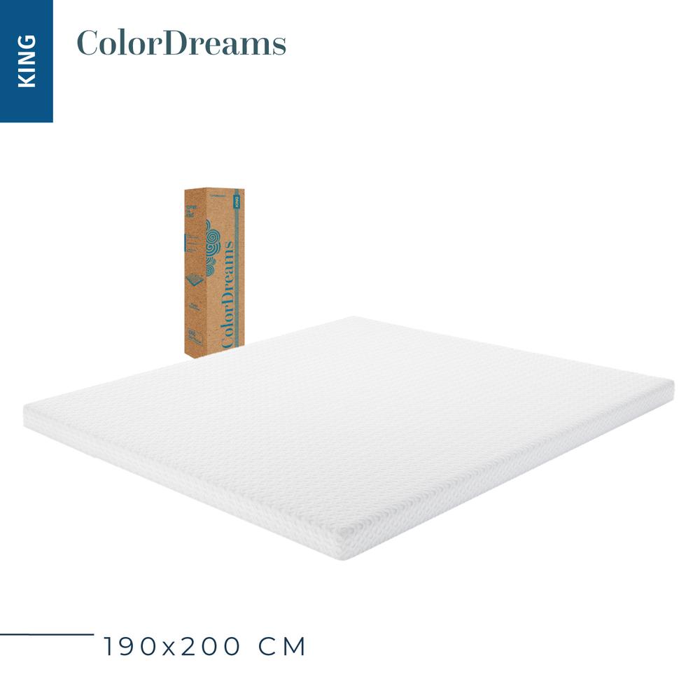 Foto 2 | Colchoneta Colordreams Kingsize color Blanco