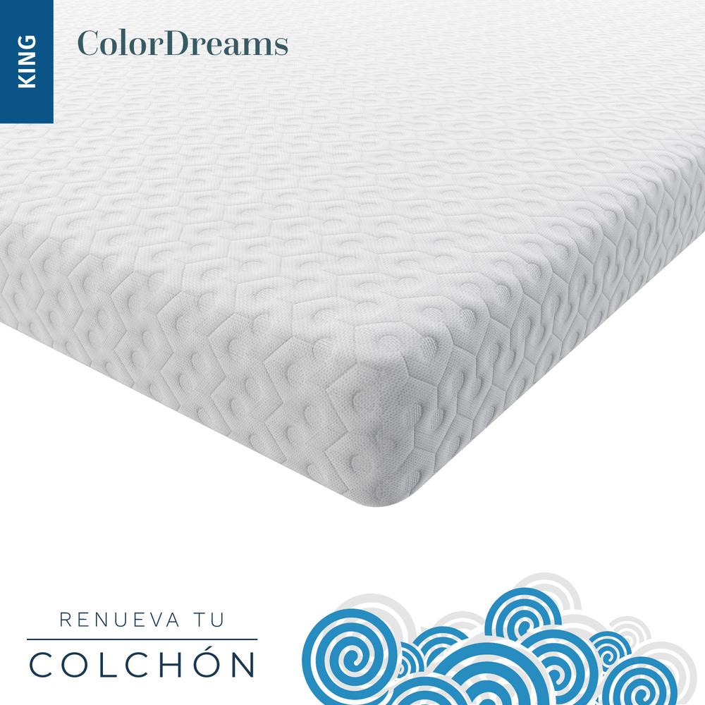 Foto 4 pulgar | Colchoneta Colordreams Kingsize color Blanco