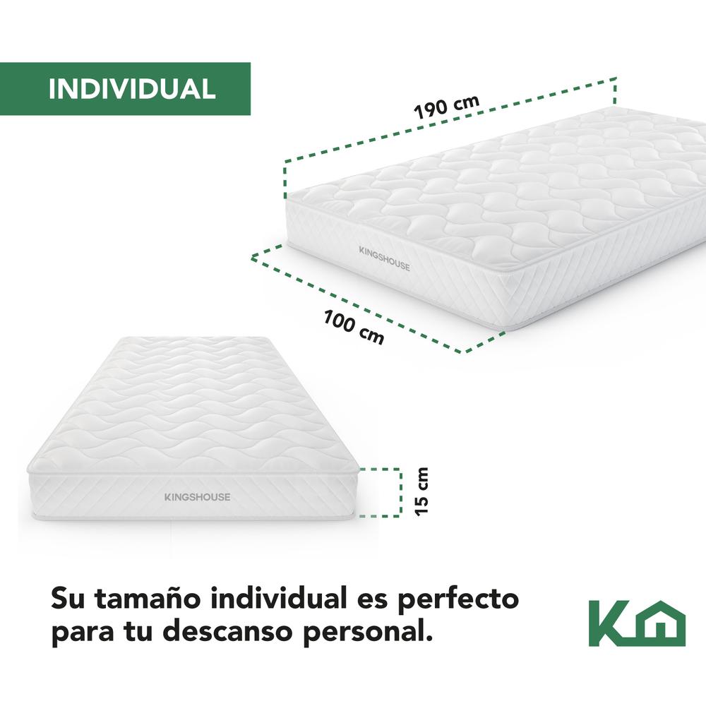 Foto 6 pulgar | Colchón Individual en Caja 15 cm Alto Memory Foam Kingshouse