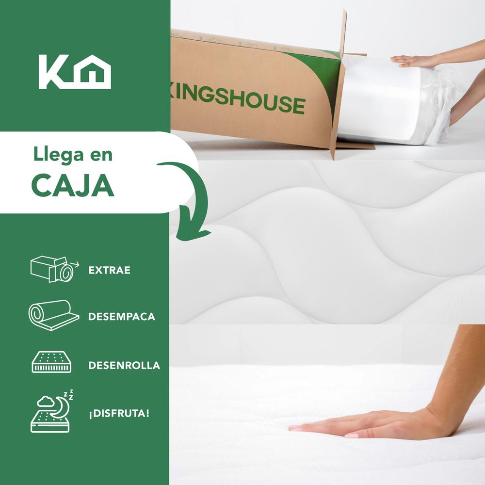 Foto 8 pulgar | Colchón Individual en Caja 15 cm Alto Memory Foam Kingshouse