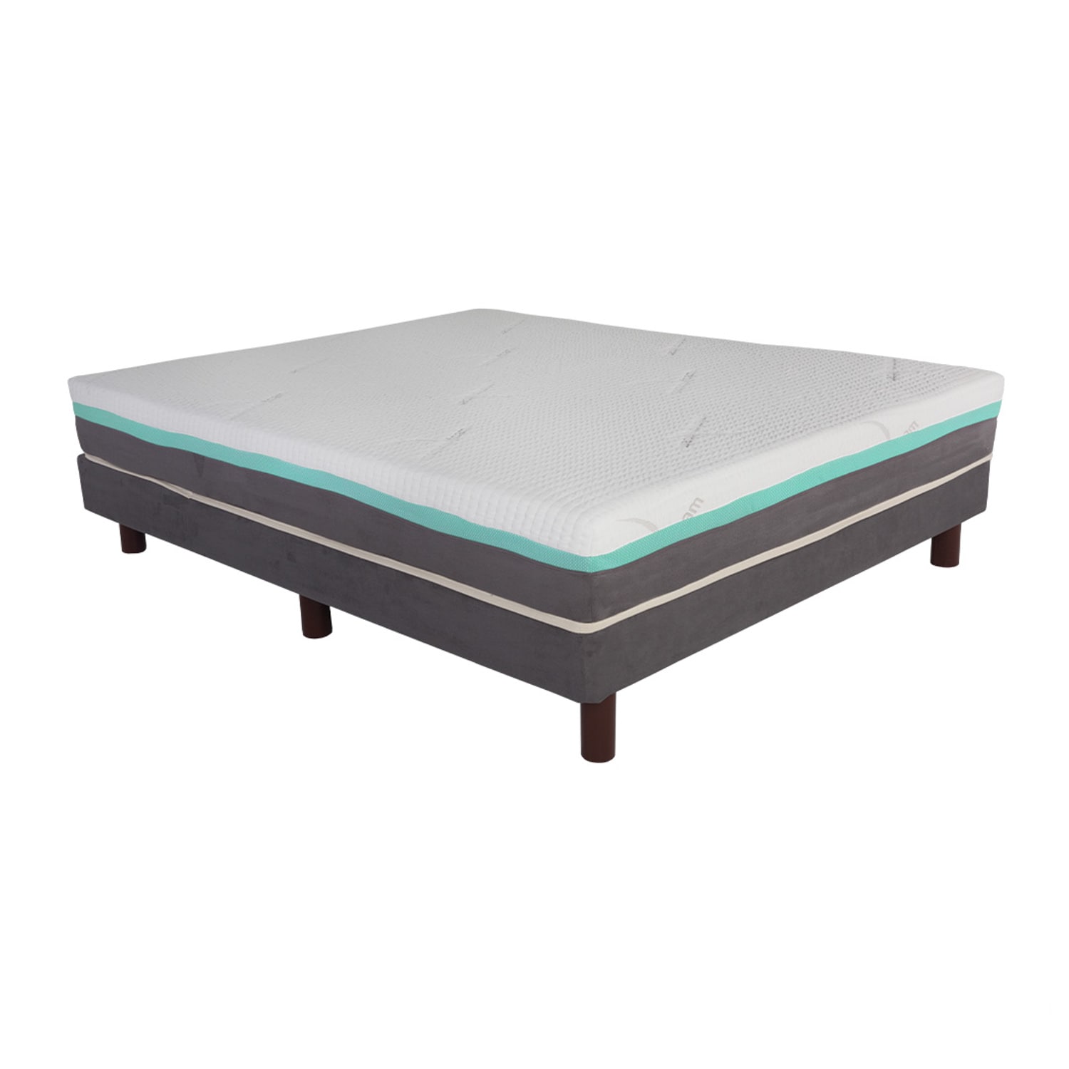 Colchón Best Individual De Memory Foam 7 Cm De Memory Foam Firmeza Media Confort Y Soporte Blanco Individual $13,219