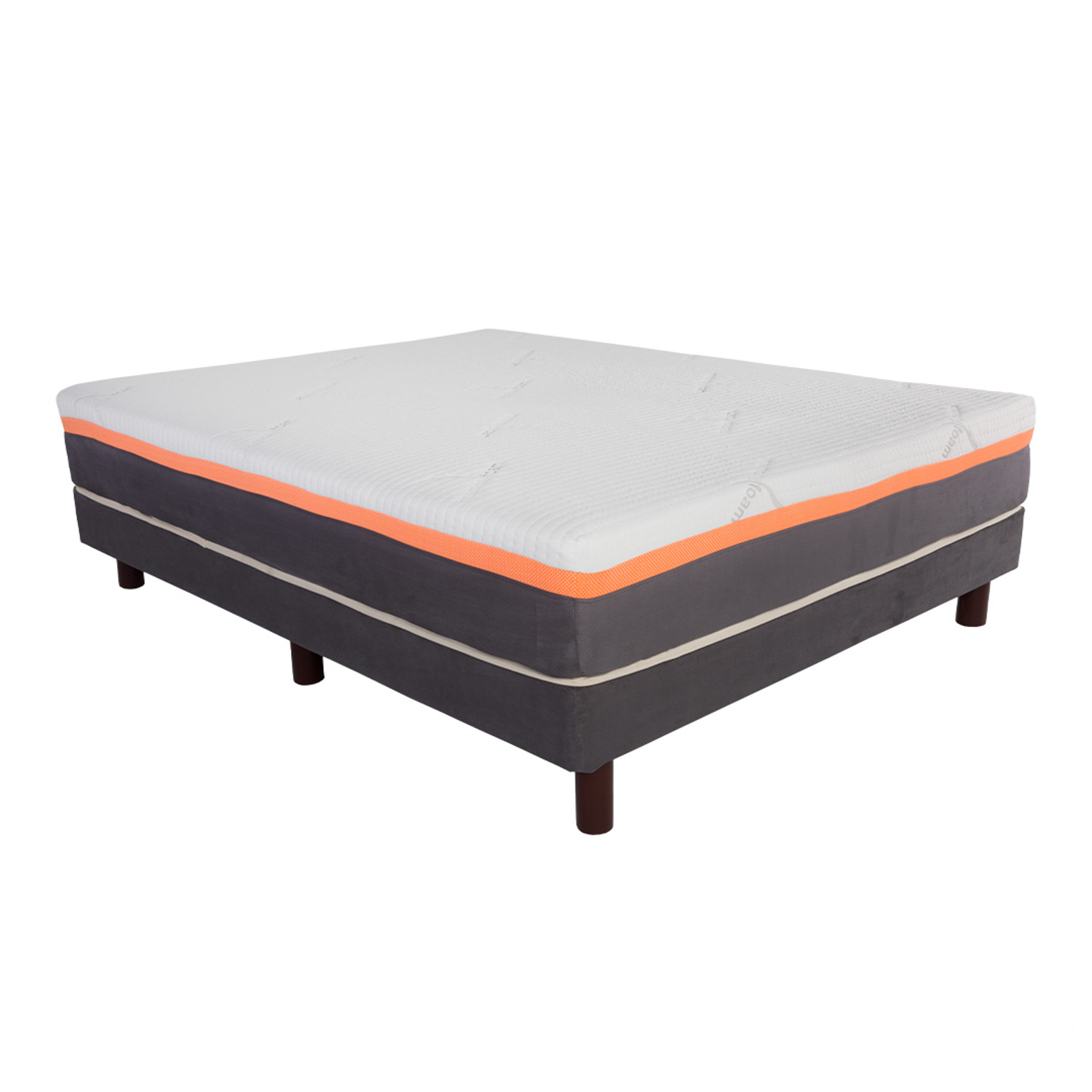 Colchón Better Matrimonial 7 Cm De Memory Foam Firmeza Suave/media Sistema De Flujo De Aire Blanco Matrimonial