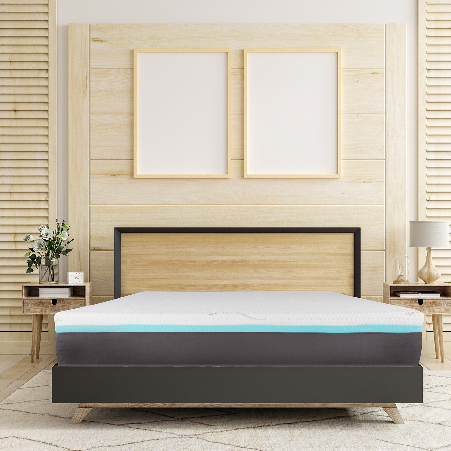 Foto 6 | Colchón Best King Size De Memory Foam 7 Cm De Memory Foam Firmeza Media Confort Y Soporte Blanco King Size