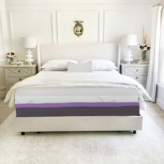 Foto 6 | Colchón Good King Size De Memory Foam 6 Cm De Memory Foam Firmeza Media Confort Y Soporte Máximo Blanco King Size