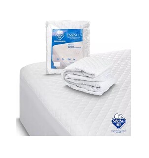 Foto 3 | Protector De Colchón Impermeable Antibacterial Ajustable Hasta 45 Cm De Altura 137 Cm Blanco