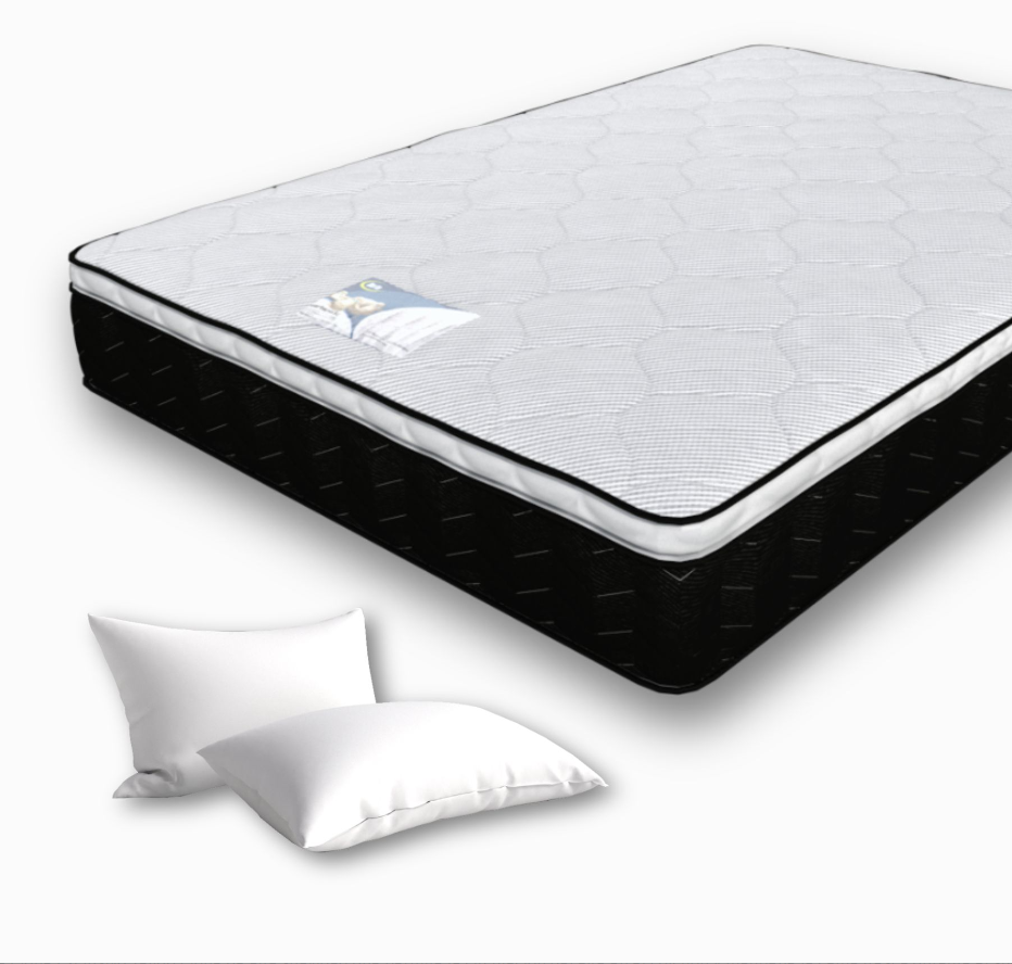 Colchón Queen Size Serta Confort Pad + 2 Almohadas