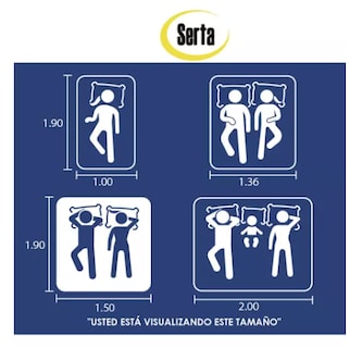 Foto 5 | Colchón Queen Size Serta Confort Pad + 2 Almohadas