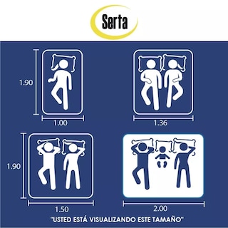 Foto 5 | Colchón King Size Serta Preston Comfort Pad + 2 Almohadas