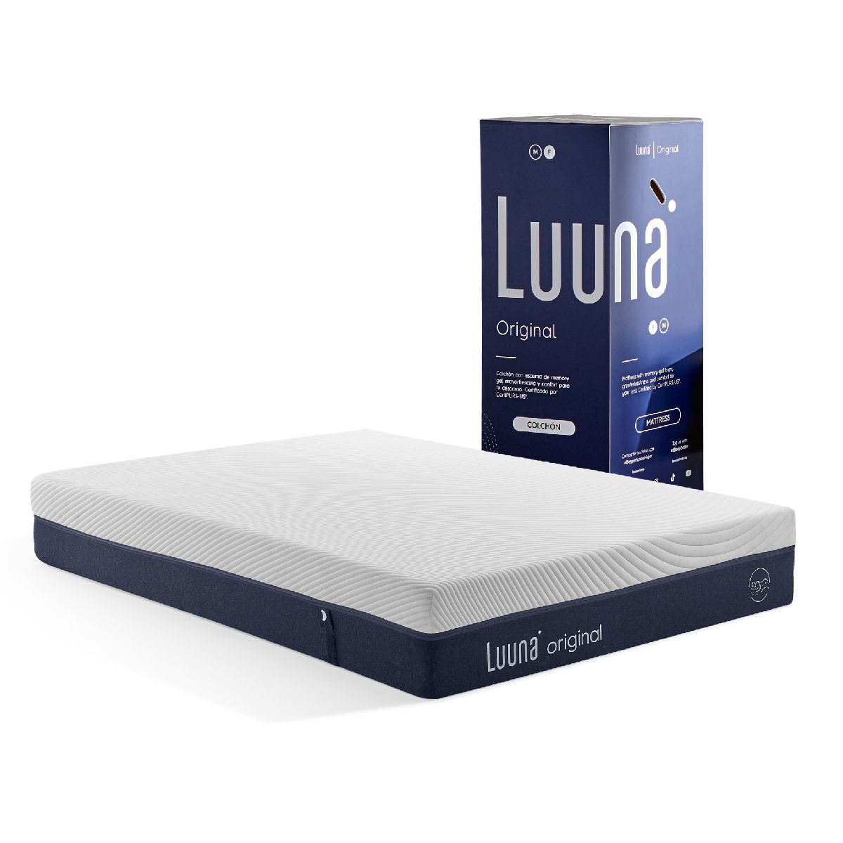 Colchón King Size Luuna Memory Foam en Caja