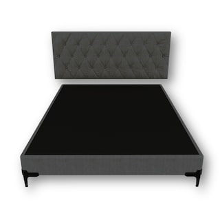 Foto 1 | Base Box Tapiz Queen Size + Cabecera Dormez Gris
