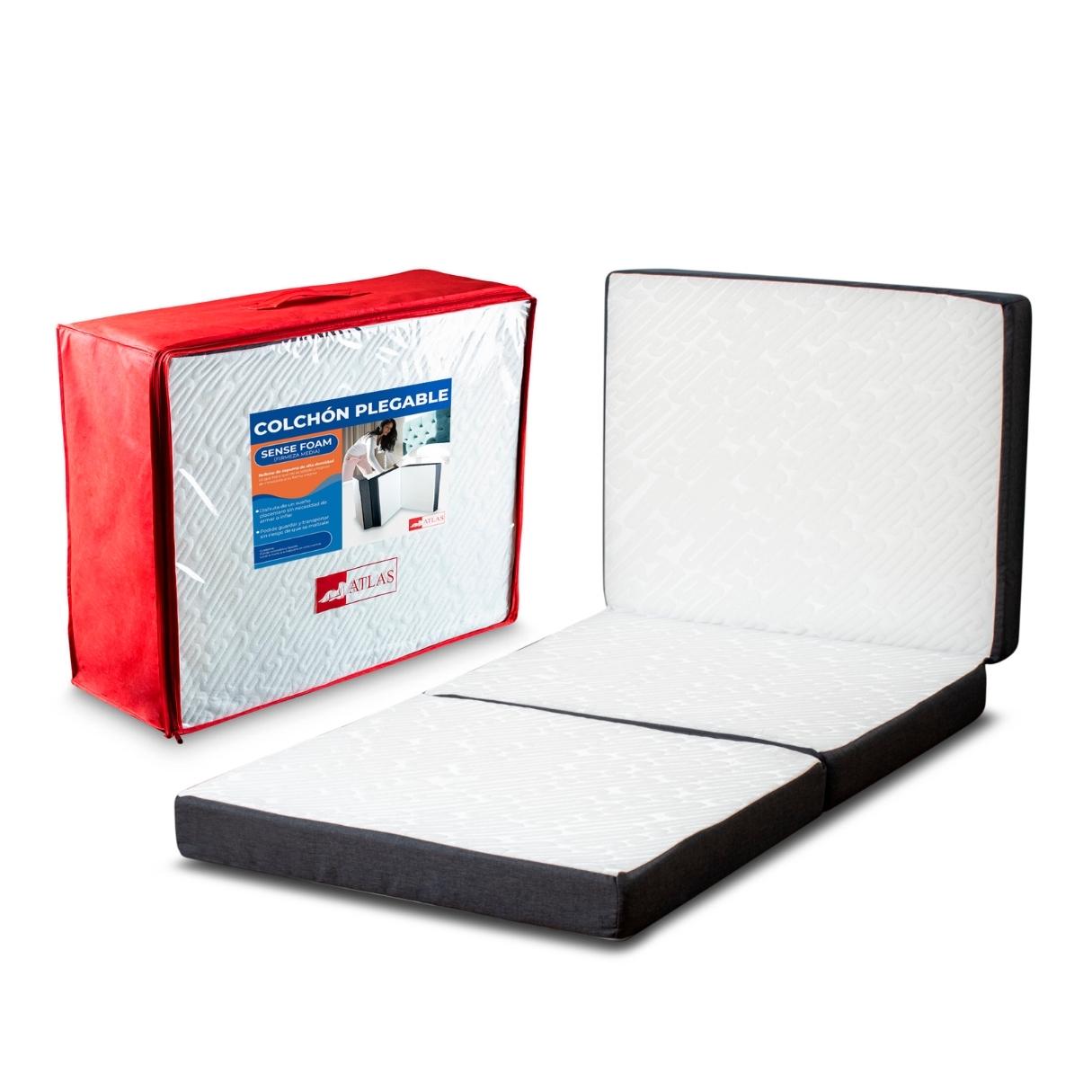 Colchón Plegable Individual Atlas Basic Sense Foam con Maletín