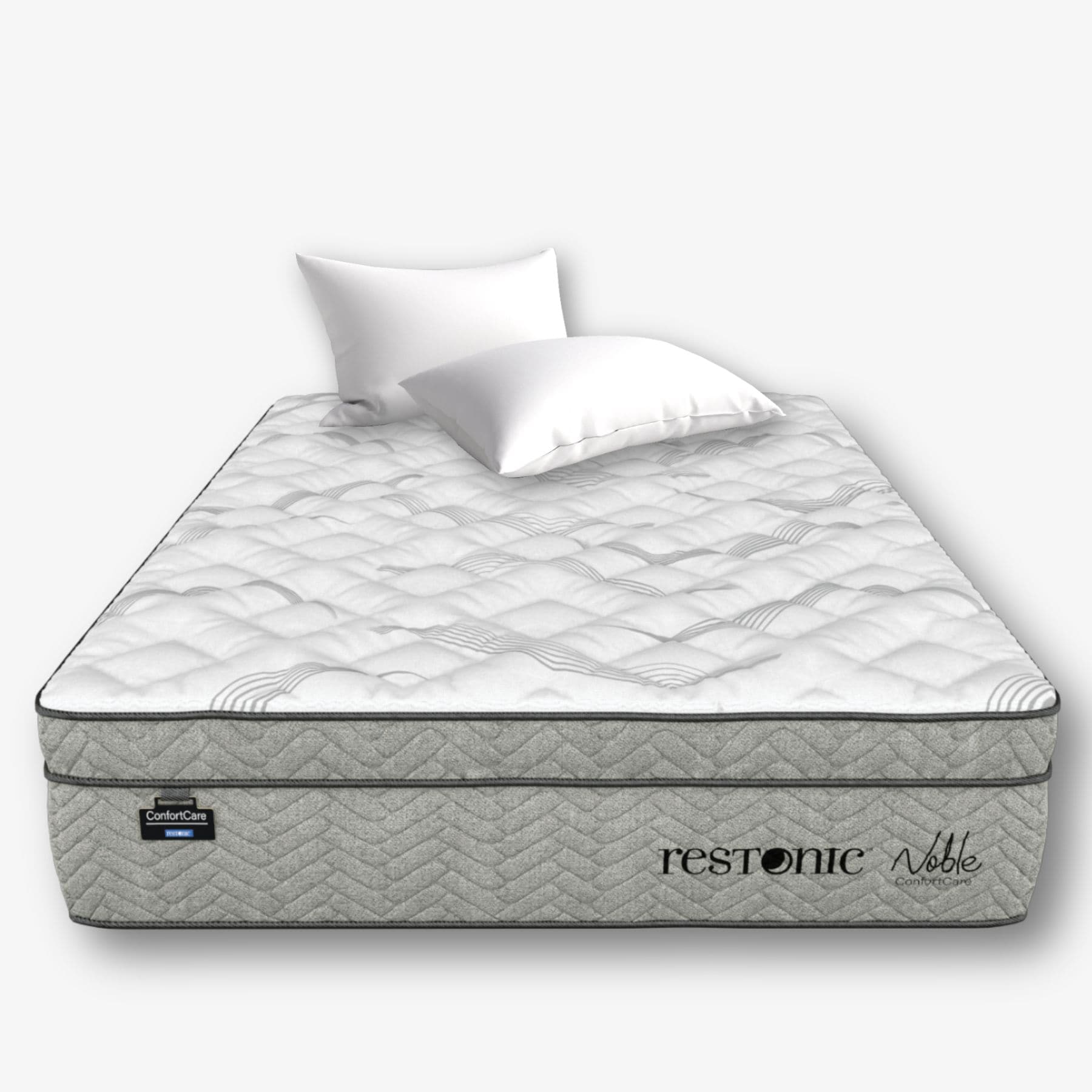 Colchón Restonic Queen Size Huge Bambú Foam Deluxe + 2 Almohadas $10,359